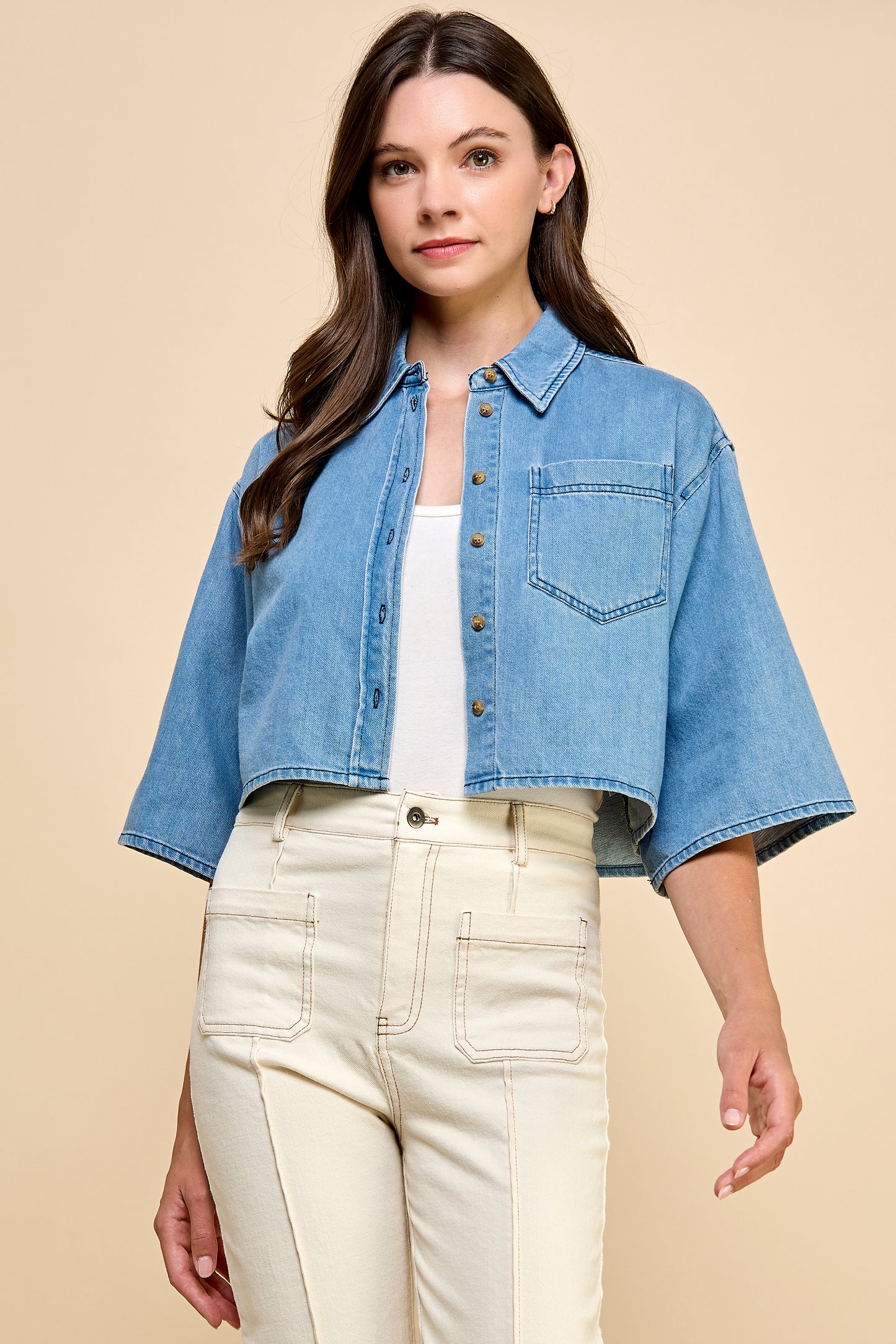 Chrishell Denim Shirt