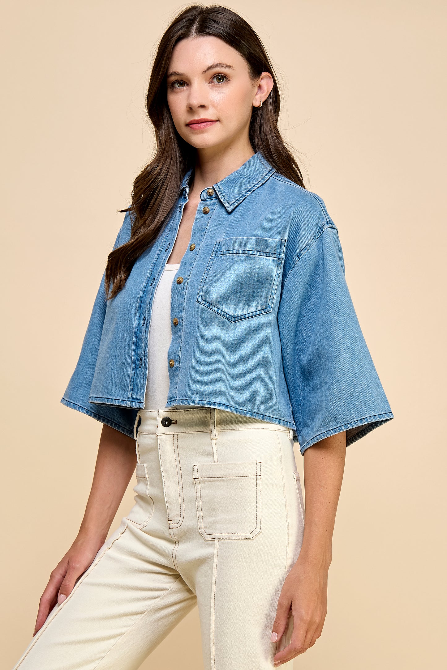 Chrishell Denim Shirt