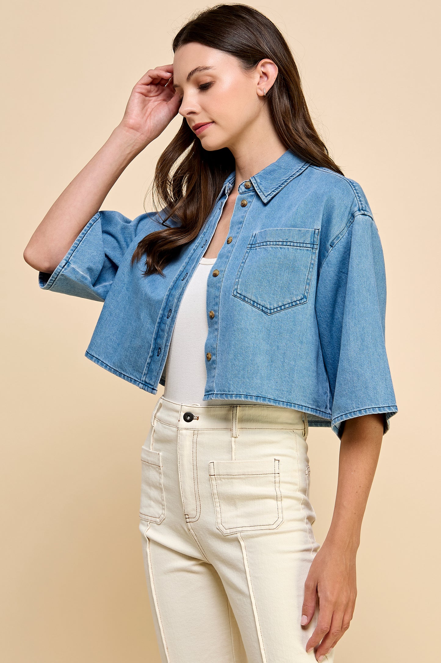 Chrishell Denim Shirt