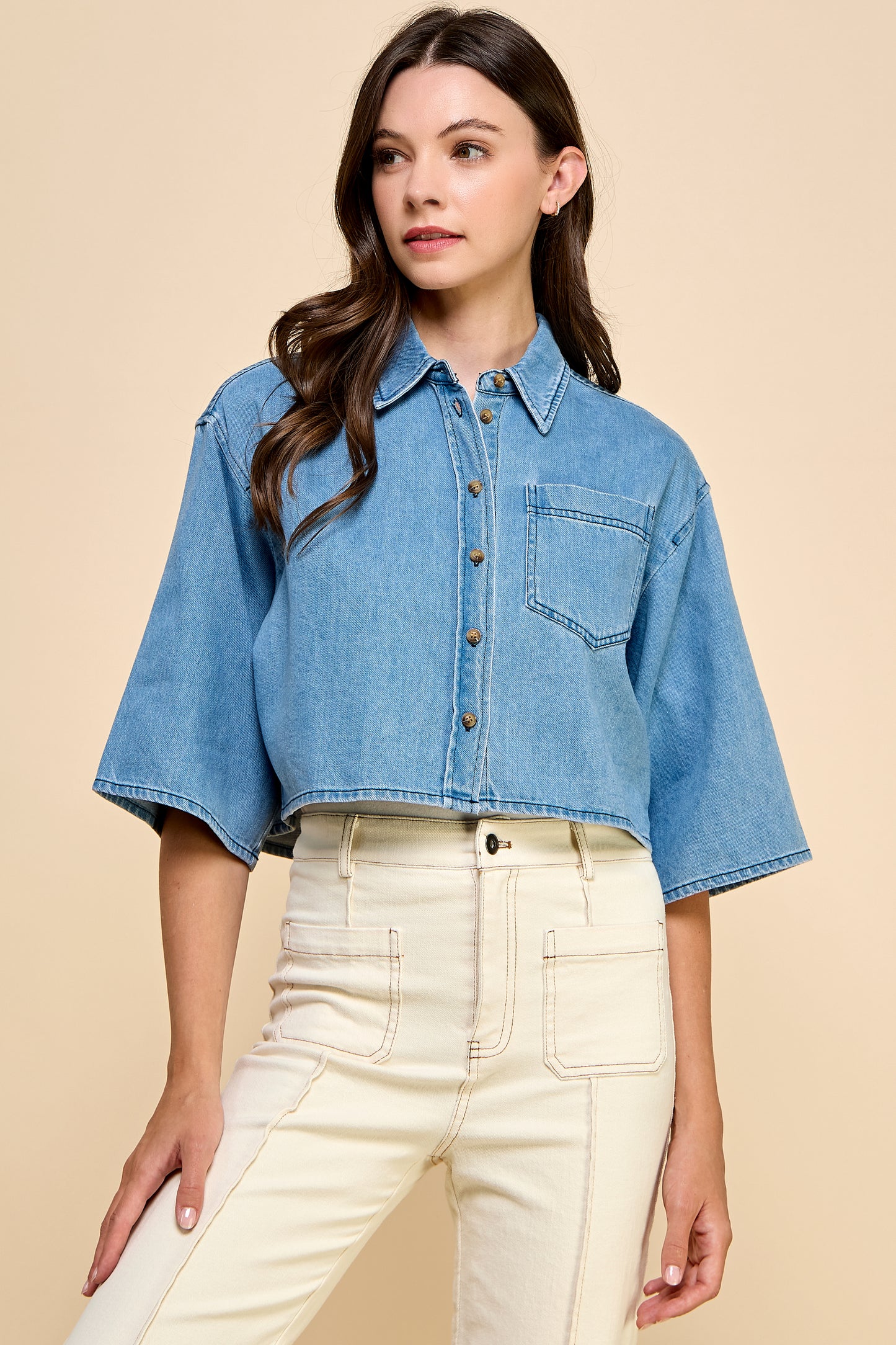 Chrishell Denim Shirt