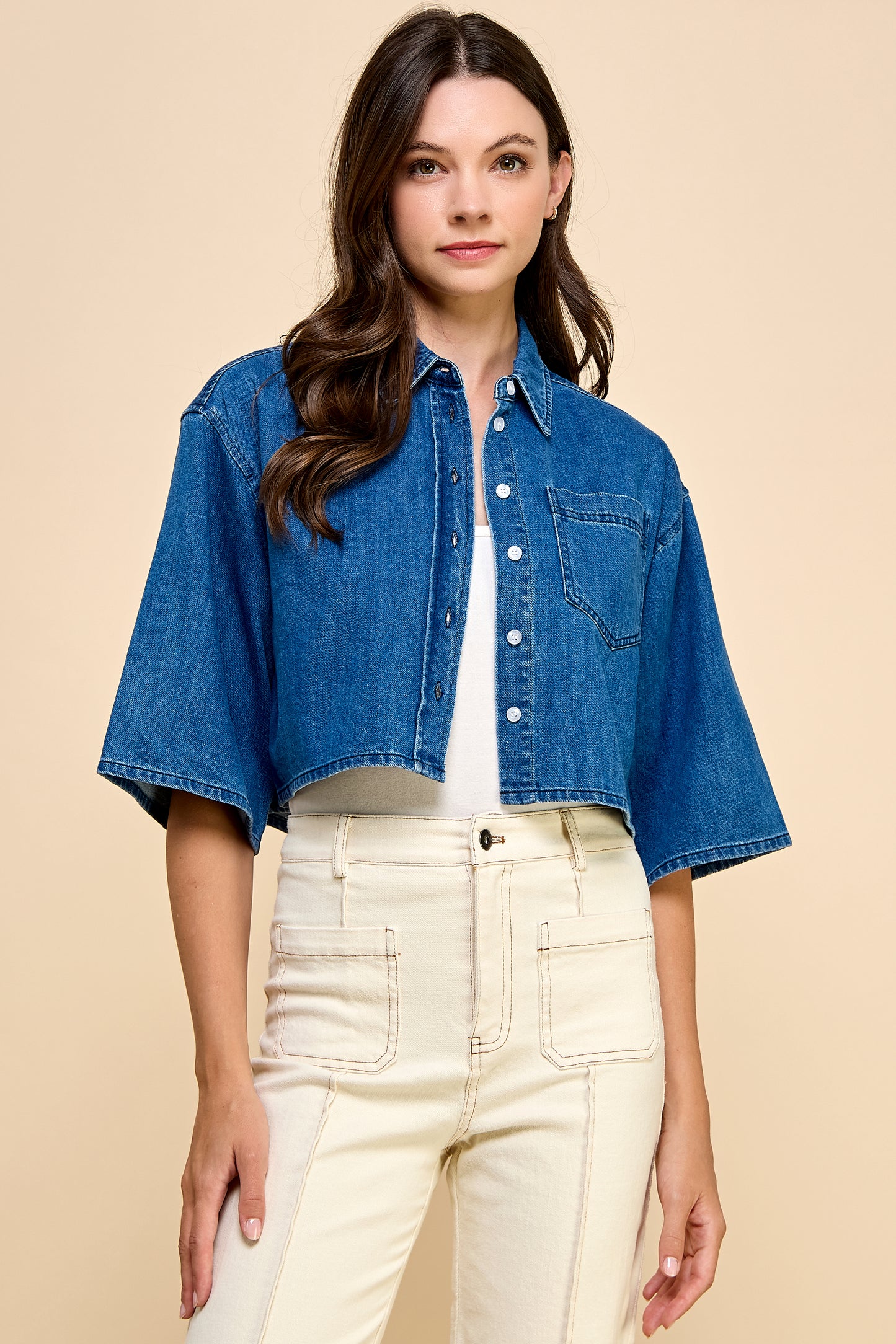 Chrishell Denim Shirt