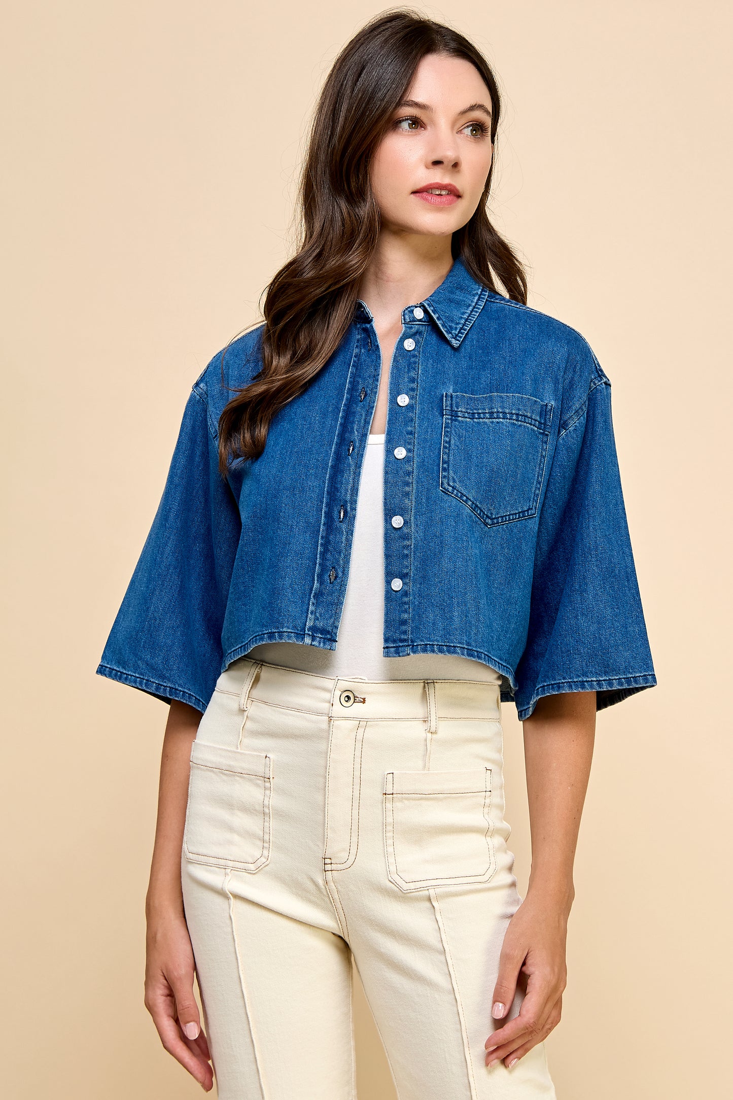 Chrishell Denim Shirt