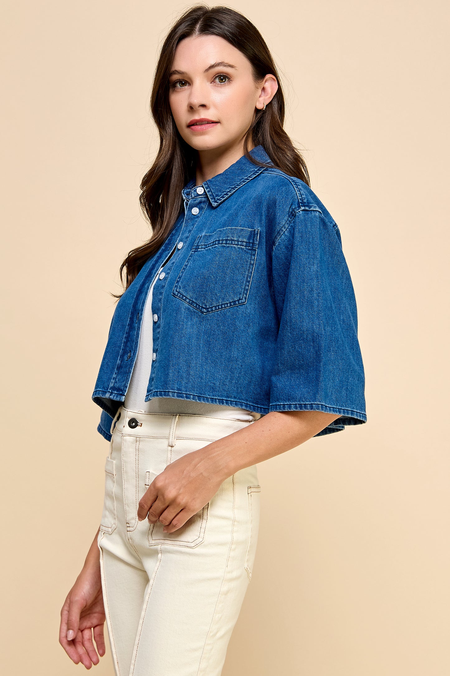 Chrishell Denim Shirt