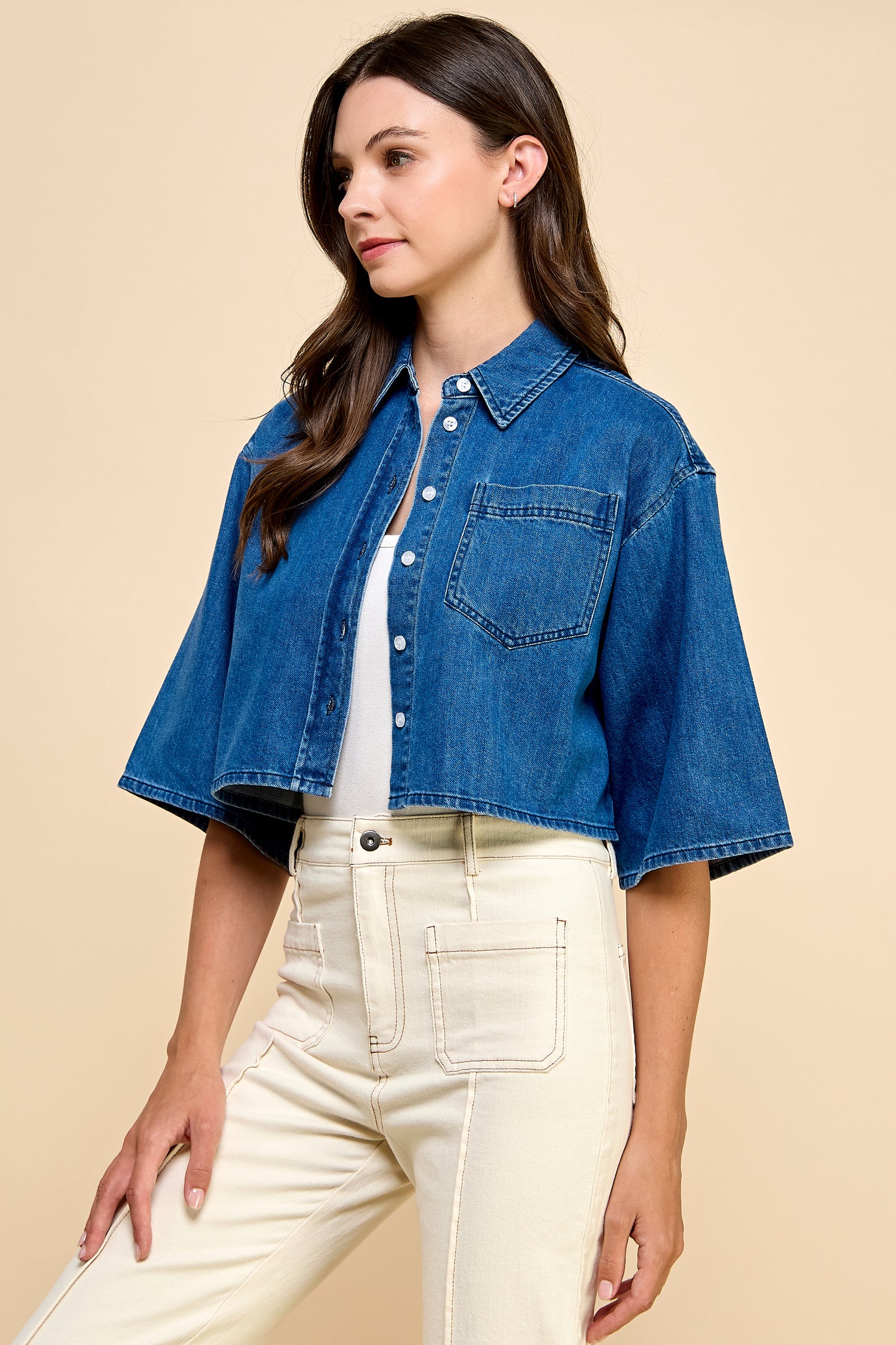 Chrishell Denim Shirt