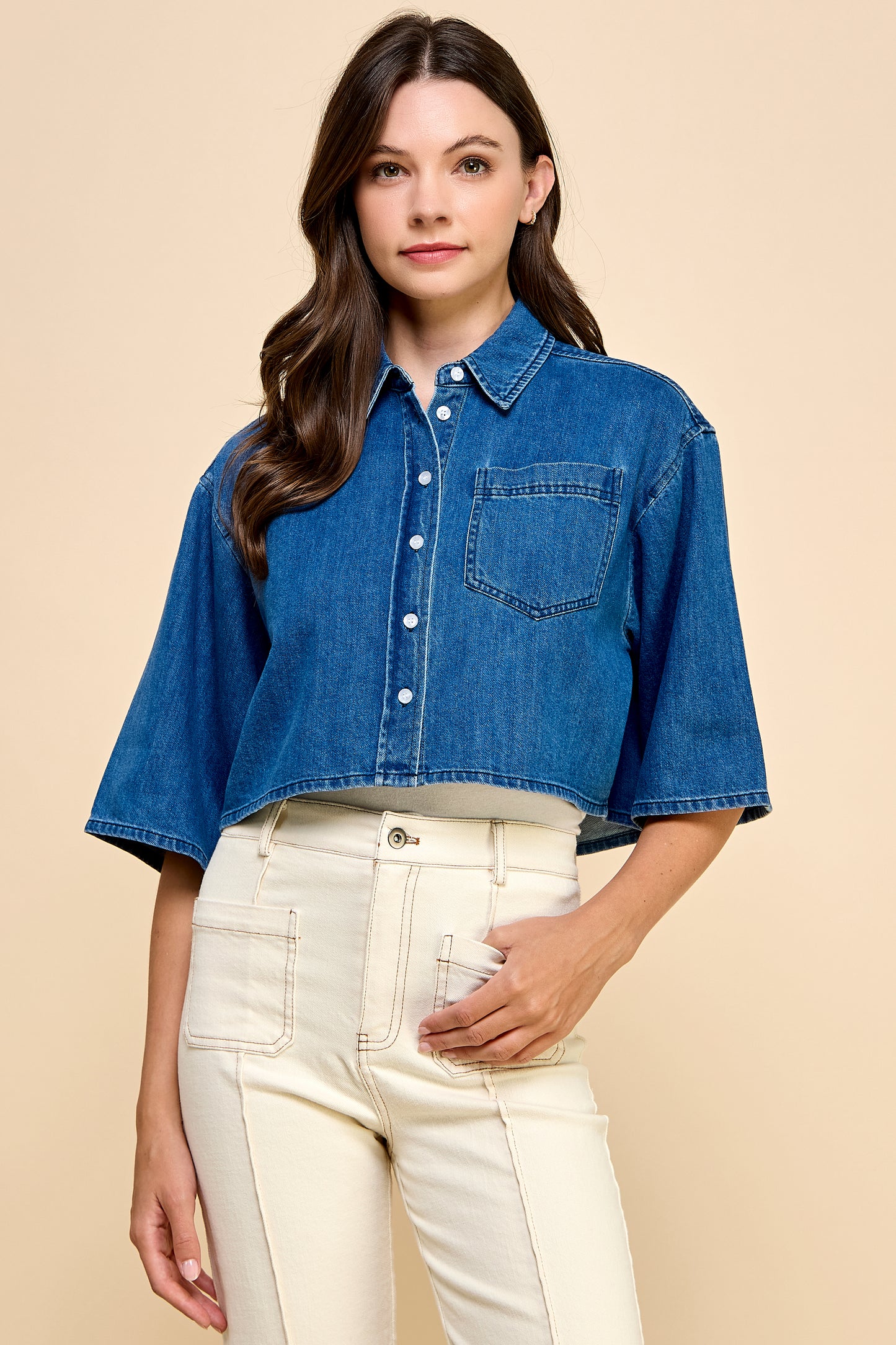 Chrishell Denim Shirt