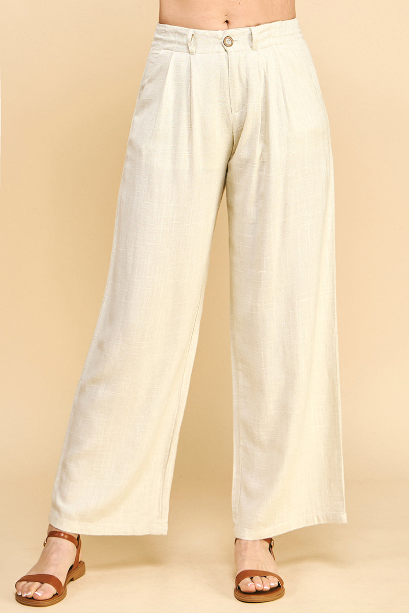 Sophia Wide Pants - Sand