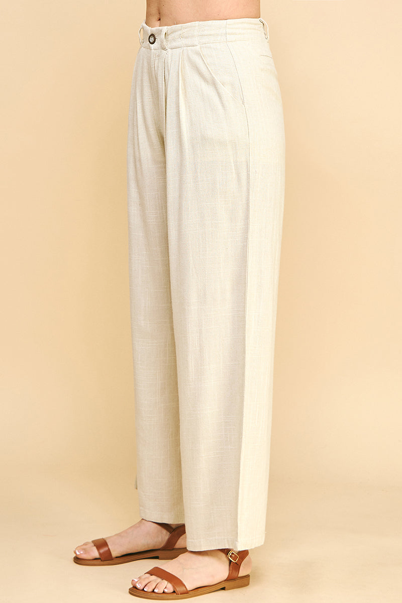 Sophia Wide Pants - Sand