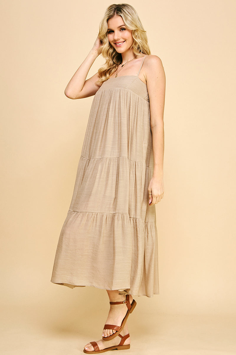 Flora Maxi Dress - Sand