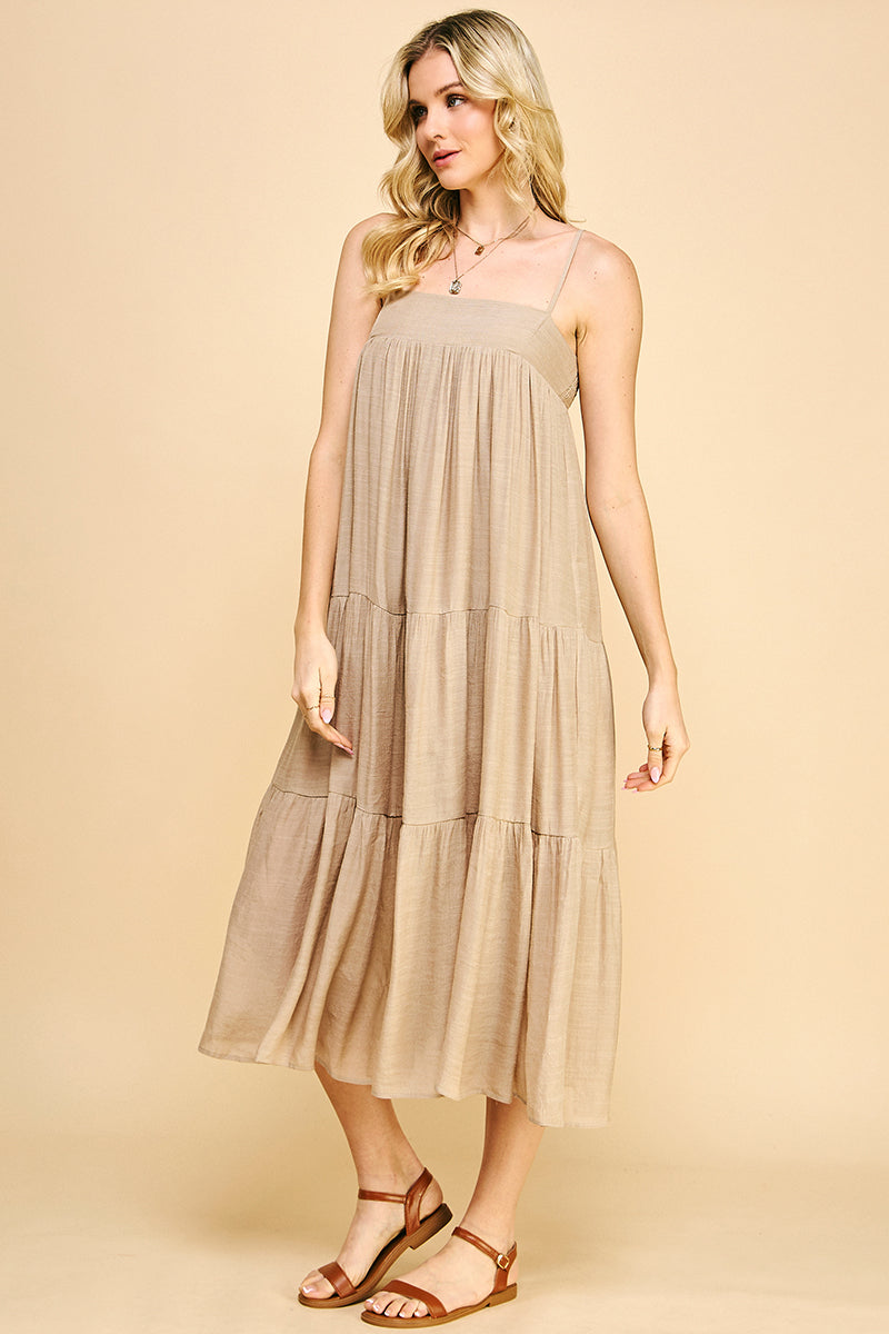 Flora Maxi Dress - Sand