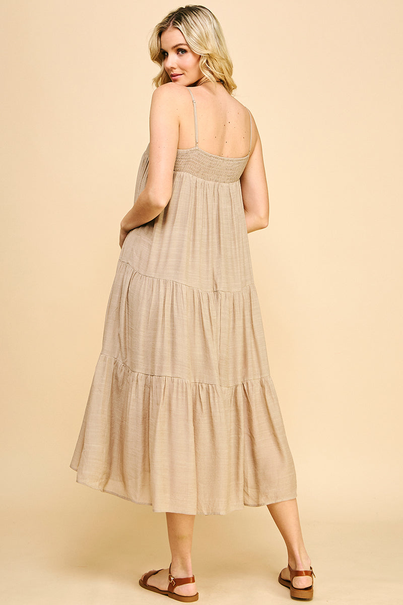 Flora Maxi Dress - Sand